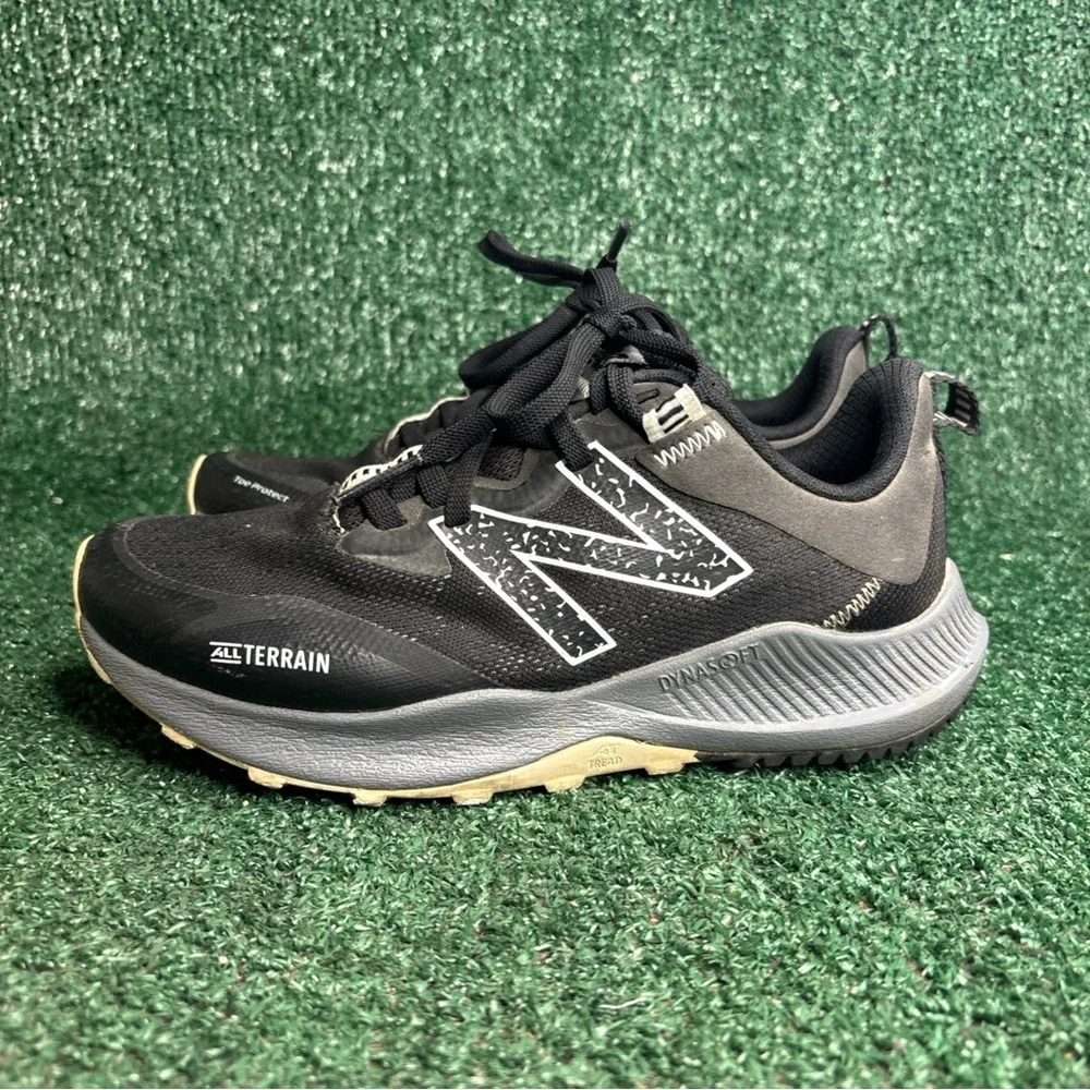 New Balance Nitrel Trail 4 Running Shoes Black All Terrain Women's Size 7 D Wide